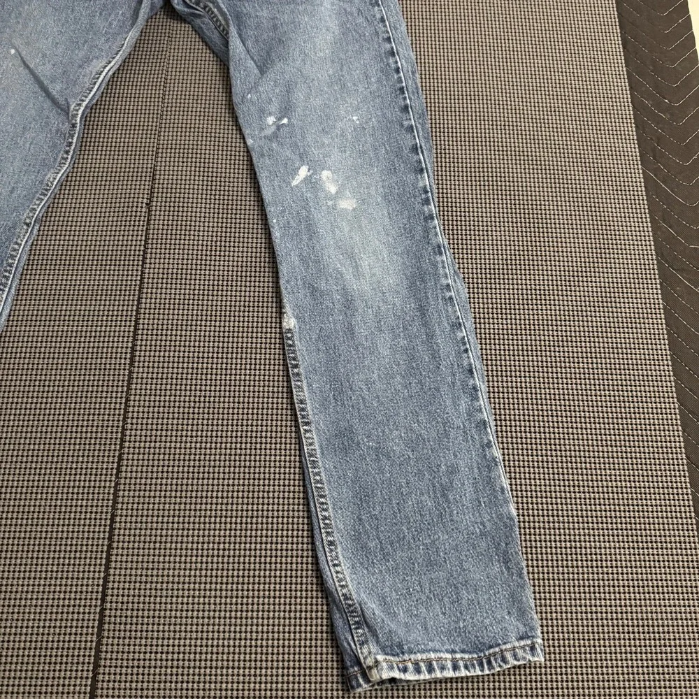 Levis 502 Jeans Mens 30x32 Blue Denim Taper Fit Straight Western Cowboy Rodeo